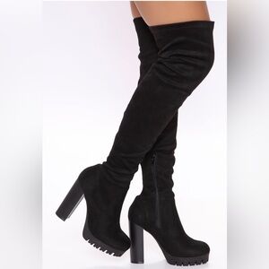 Black Wide Fit Women's Boots